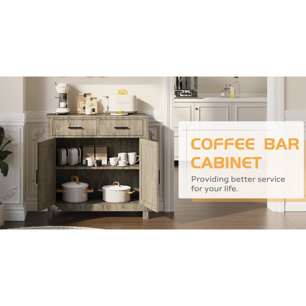 Latitude Run® Modern Home Office Cabinet - White With 2 Doors And ...
