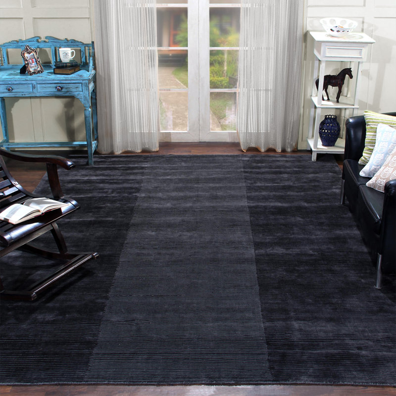Tapis gris fait à la main Mehdi