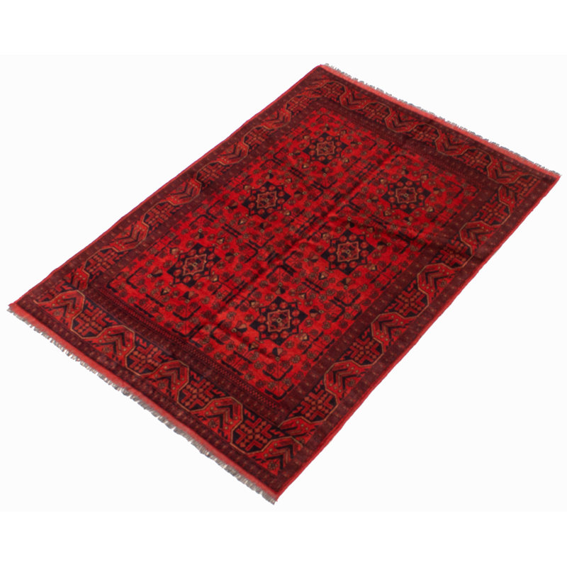 Tapis unique en laine noué à la main 4 pi 10 po x 6 pi 9 po nouvel âge Ireta