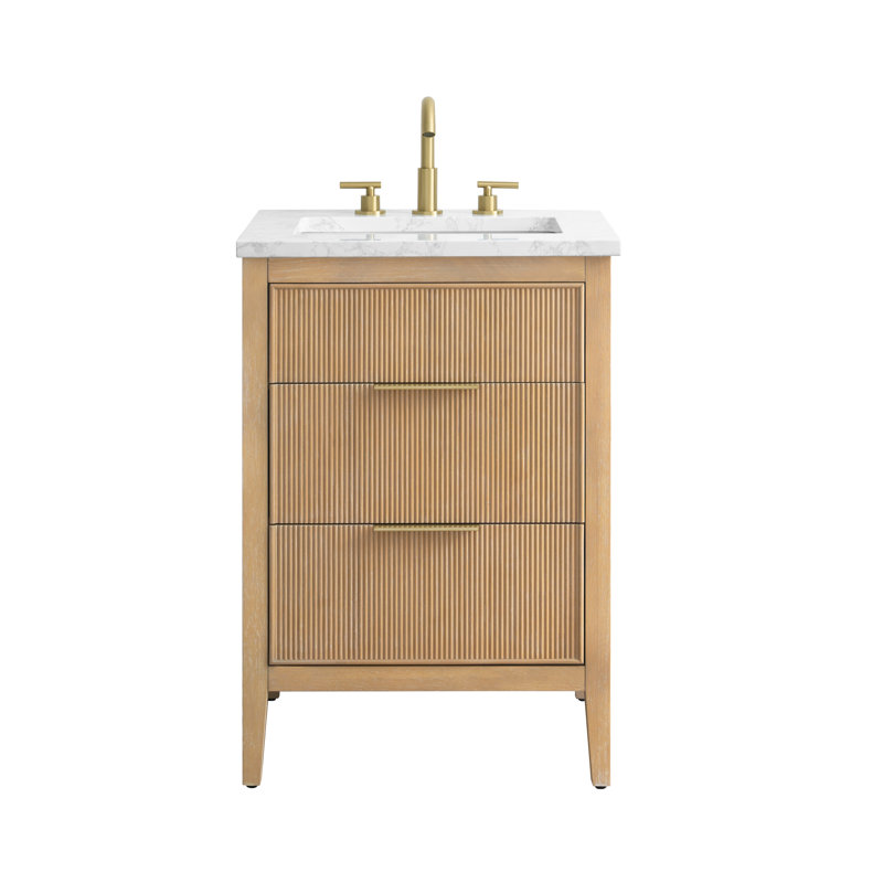 Emma 24" W Single Vanity, Classic Oak