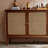 New Chinese Style Rattan Rounded Buffet Table