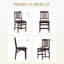 Chaises de salle à manger pliantes rembourrées et empilables avec structure en bois massif, sans assemblage-133867985