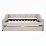 Versatile Upholstered Daybed with Drawers for Extra Storage and Comfort