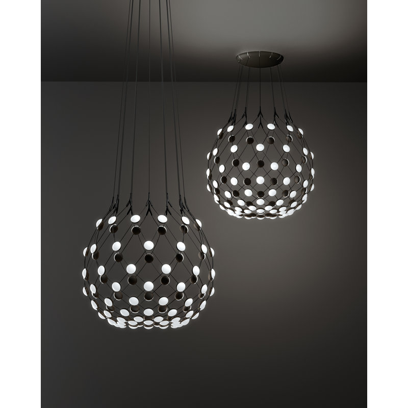 Mesh 1 - Light Unique Global LED Chandelier, 215.6" H x 31.5" W x 31.5" D