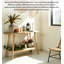 Console en bois naturel avec tablette ouverte pour le couloir