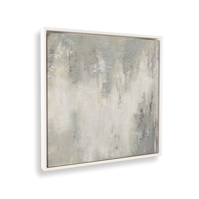 Minéral Moods v1, Toile à cadre flottant blanc opaque, H 32,75 po x l 32,75 po x P 1,75 po