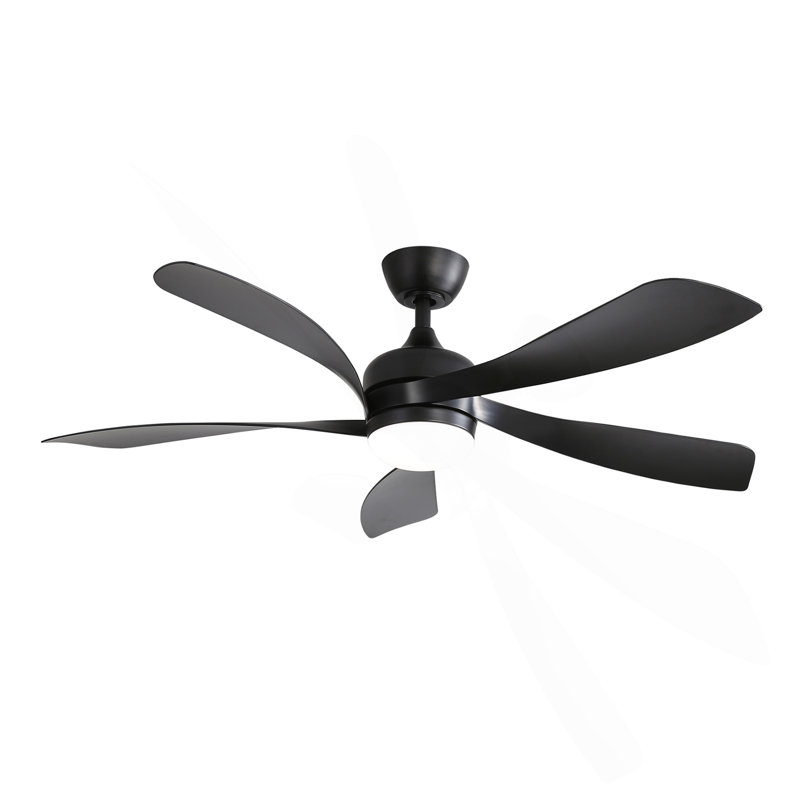 Ventilateur de plafond moderne de 52 pouces avec 3 moteurs à courant continu réversible à télécommande et 5 pales en ABS à intensité variable