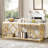 Très longue table d'appoint 70,86 po, console 2 niveaux-209094320