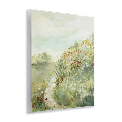 Plaque murale Hillside Blooms & Winding Trail, design par Lanie Loreth