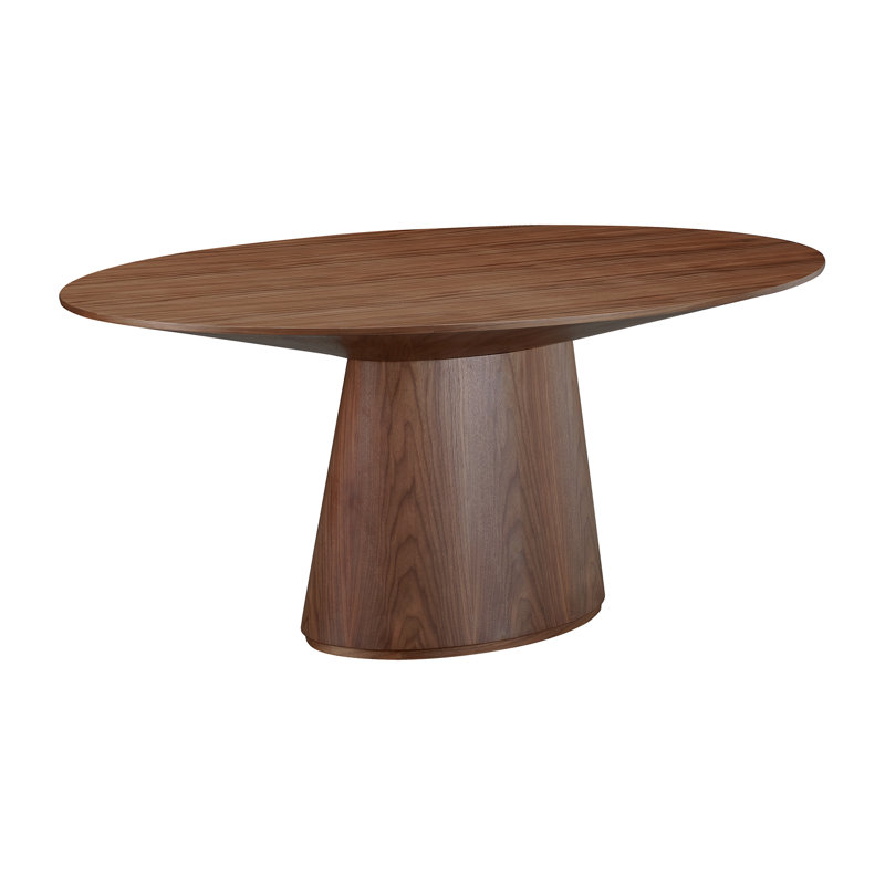 Table de salle à manger Royale, Noyer, H 29,5 po x l 54 po x L 54 po