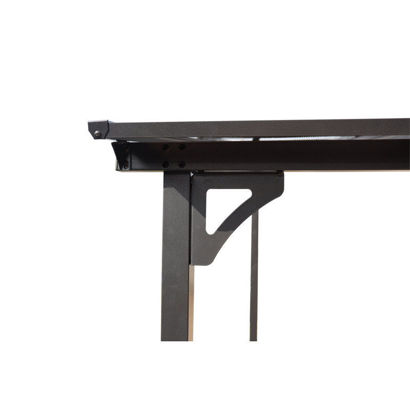 Outdoor Pergola Gazebo Awing Polycarbonate Wall-Mounted, 10' x 12'