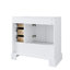 Meuble-lavabo moderne en bois massif l 36 po x H 34,1 po, lavabo en céramique Cupc et poignées en aluminium doré, charnières à fermeture en douceur DTC-1106151767
