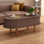 Table basse cannelée à plateau relevable avec compartiment caché, table centrale en bois pour la maison et le bureau modernes-729743353