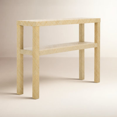 Breban Raffia 2 Shelf Console Table