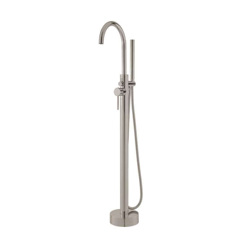 Ivy Freestanding Bathtub Faucet in Brushed Nickel, Brushed Nickel