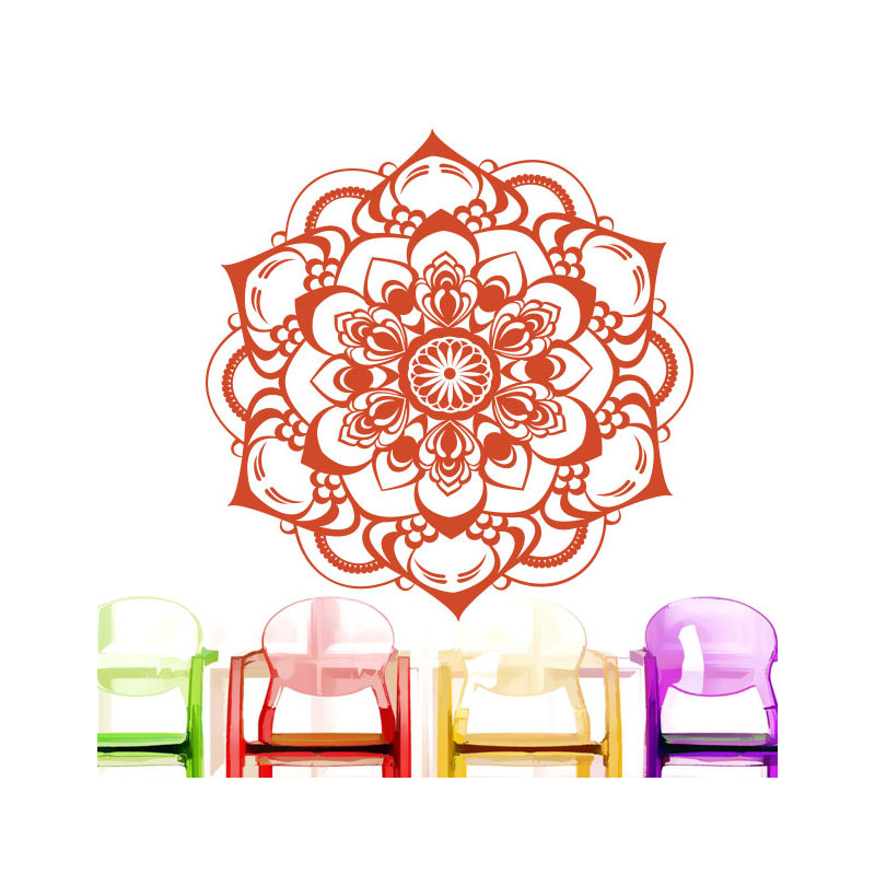 Décalcomanie murale décoration boho Natazhat, Orange