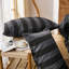 Ensemble d'édredon rayé noir et gris très grand - ensemble de literie 100% coton, ensemble d'édredon 3 pièces en lin de luxe pour toutes les saisons-123262359-123262357