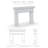 Dallas Cast Stone Fireplace Surround-104651878-104651886