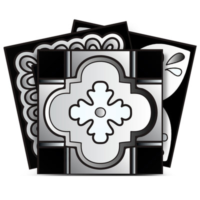 4'' W x 4'' L Vinyl Peel and Stick Mosaic Tile