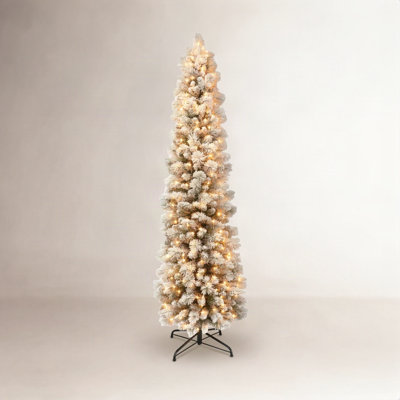 Lighted Artificial Pine Christmas Tree