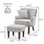 Fauteuil capitonné et repose-pieds HIMO de 28,3 po de largeur-61807965