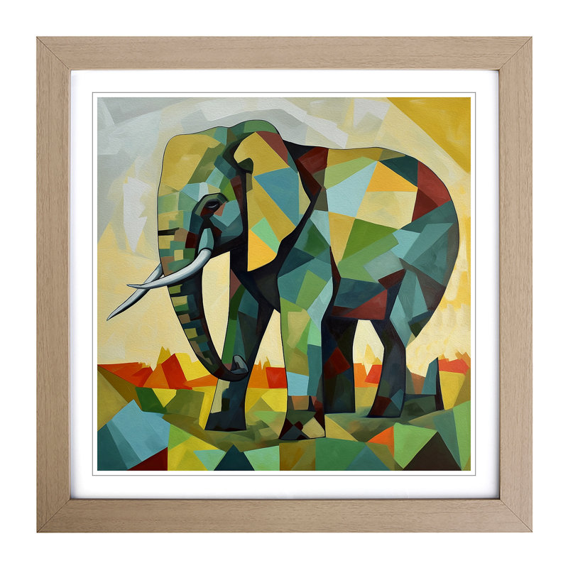 Single Picture Frame Print on Wood, Oak