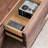 Lesterny Media Console with Flip-Down Glass Door and Drawers-816965419-808579223