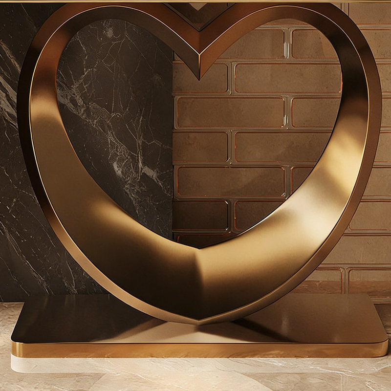 Console italienne de luxe italienne, 33.5" H x 63" W x 13.8" D, Doré