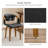 Wathen Faux Leather Upholstered Bentwood Swivel Accent Armchair-1456013542