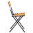 Folding Acacia Patio Dining Side Chair