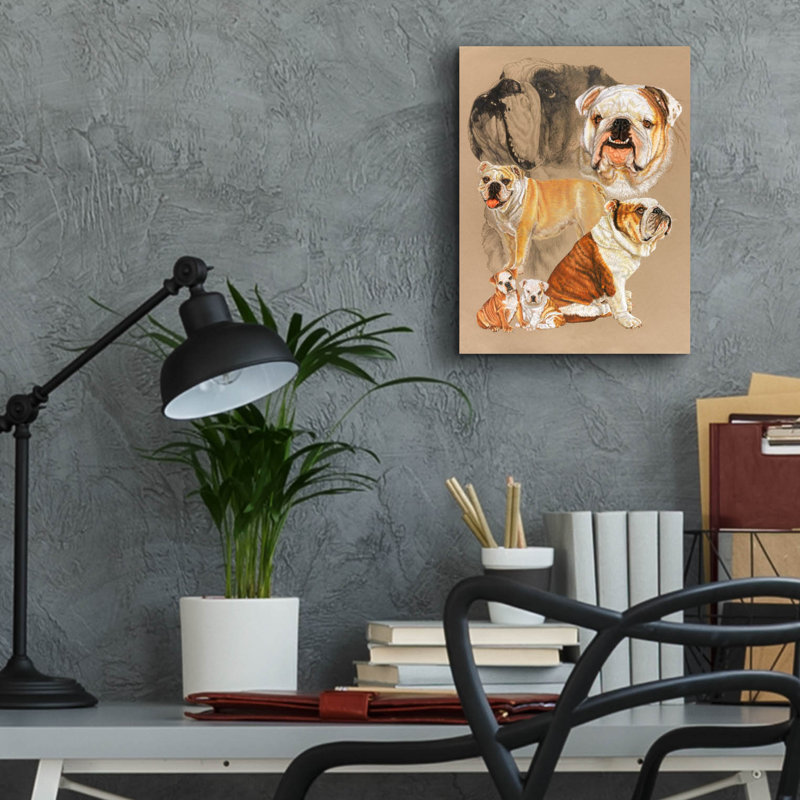 «English Bulldog» par Barbara Keith, impression non encadrée, H 16 po x l 12 po x P 0,13 po