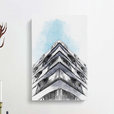 Sketching The Architecture Vol.2 - Wrapped Canvas