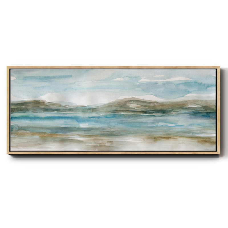 Peaceful Beach I - toile encadrée, H 8 po x l 20 po