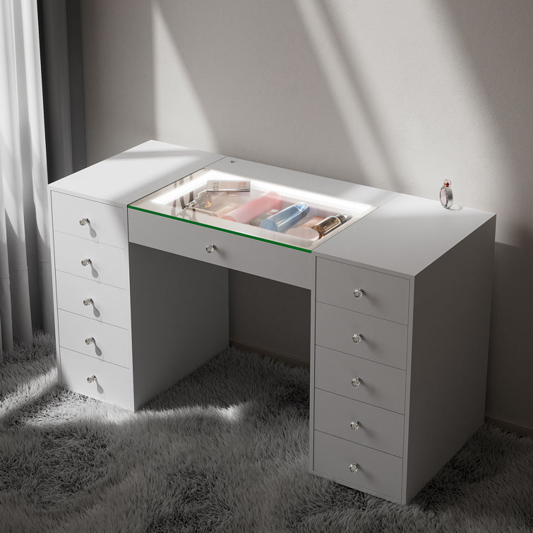 Alliston Dressing Table with LED Lights
