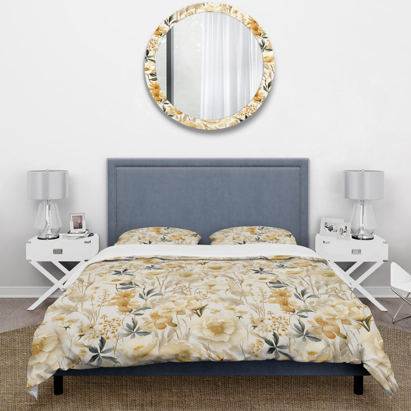 Ensemble de housse de couette Botanical Impressions I - Plants, Housse de couette pour grand lit et 2 taies décor