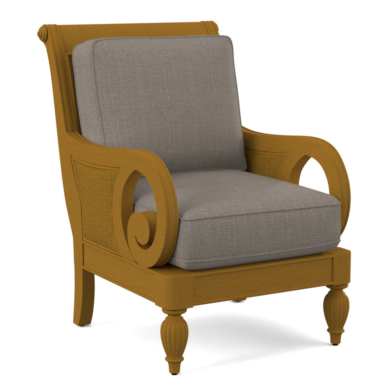 Fauteuil d'appoint Grandview, Finition noire, Performance de Crypton en pierre; 0884-83