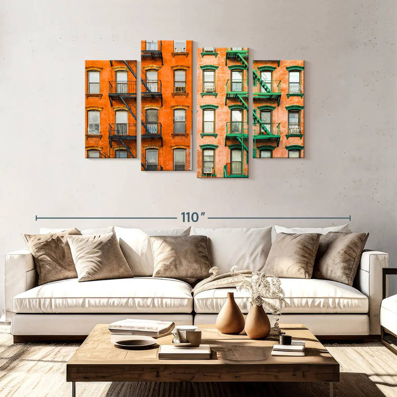 Lilie NYC Fire Escapes, H 48 po x l 75 po