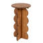 Table d'appoint à bords festonnés avec finition noyer-1184138131