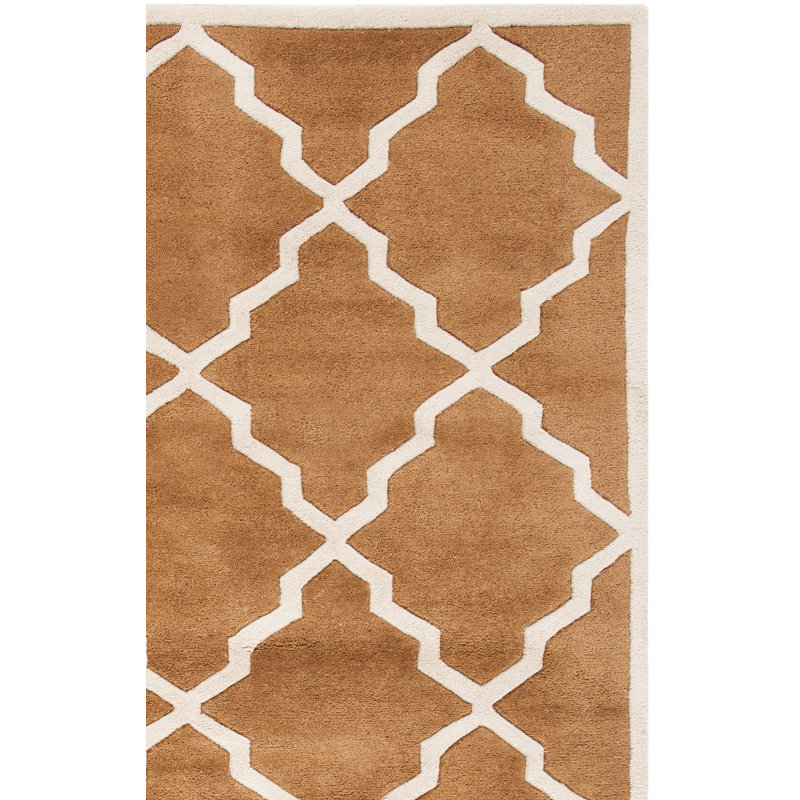 Carolene Hand Tufted Wool Geometric Rug, Rectangle 2' x 3'