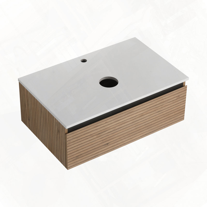 Wall Mounted Bathroom Vanity with 1 Soft-Close Drawer