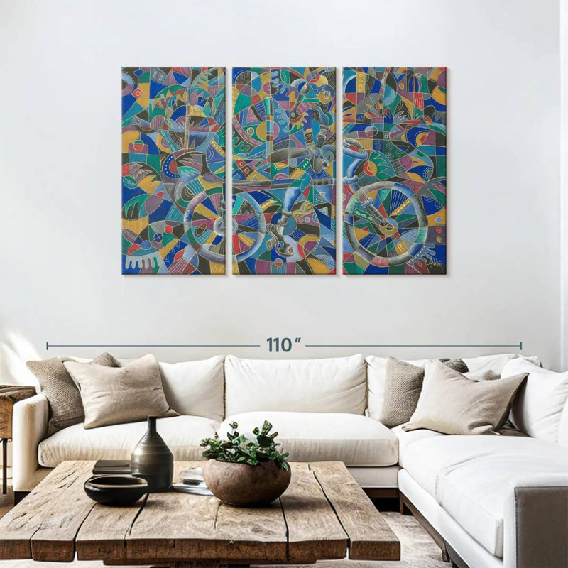 Mehar The Last Cyclist, 48" H x 74" W