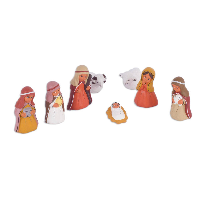 Ensemble de crèche 8 pièces en céramique arabes