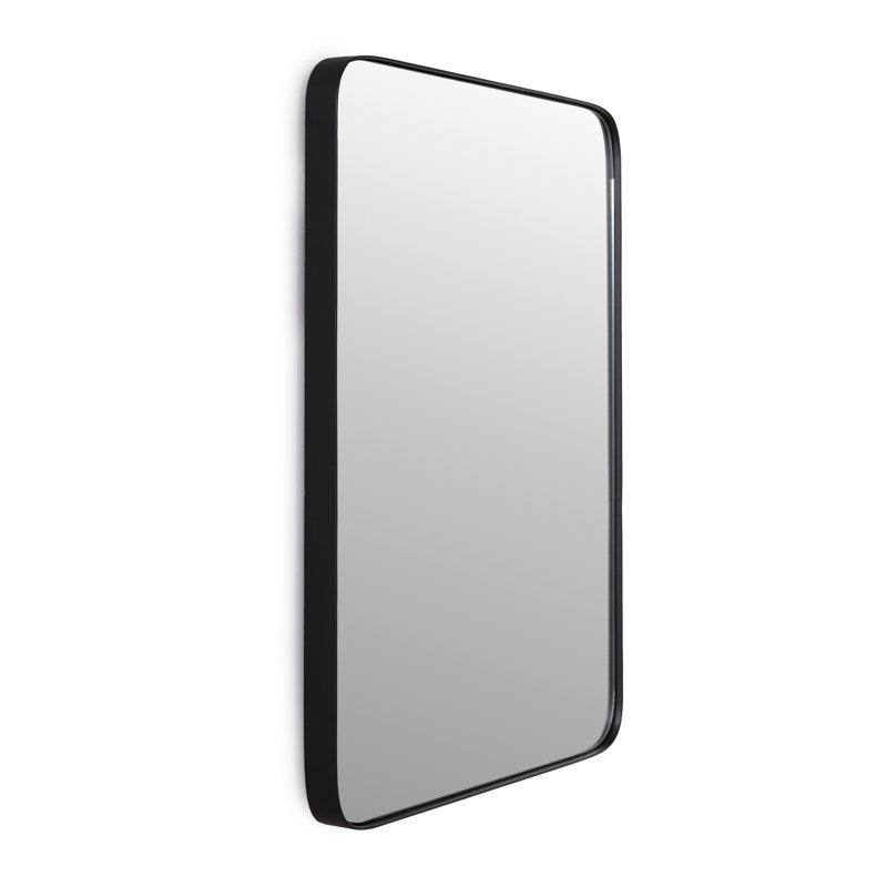 Burchette Mirror, 80cm H x 60cm W, Black
