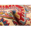 Tapis de couloir rouge en laine noué à la main de conception unique 2 pi 8 po x 9 pi 7 po New Age