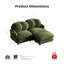 Causeuse en chenille 2 places avec repose-pieds-1668850406