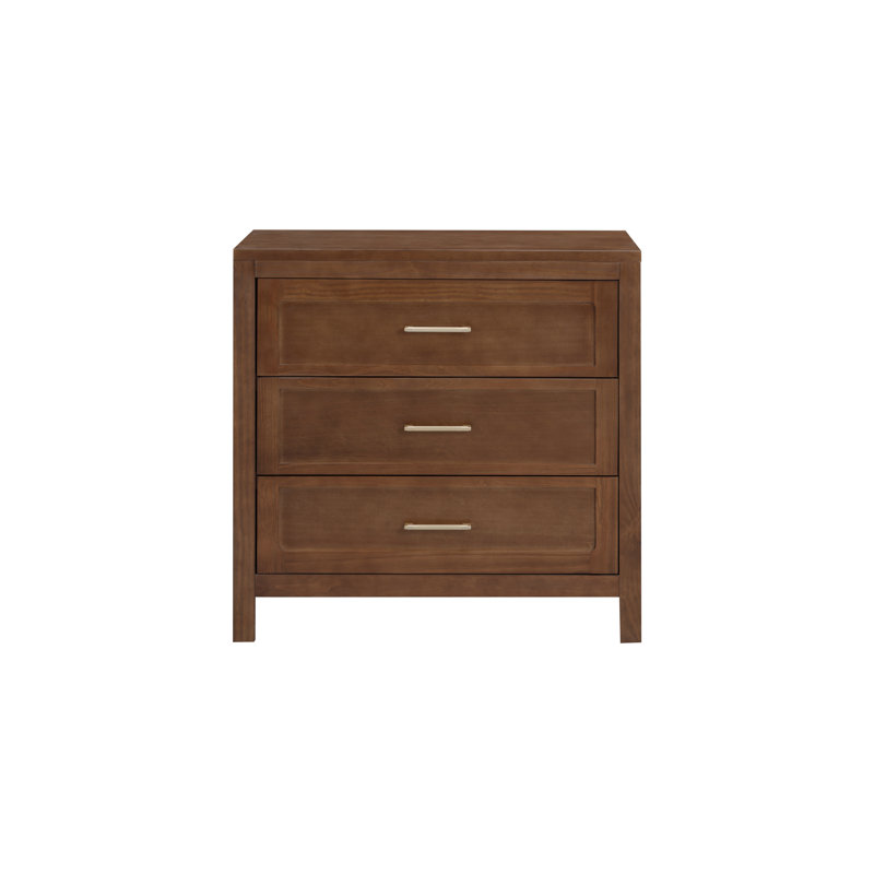Reign 3 Drawer Dresser In Walnut, Walnut