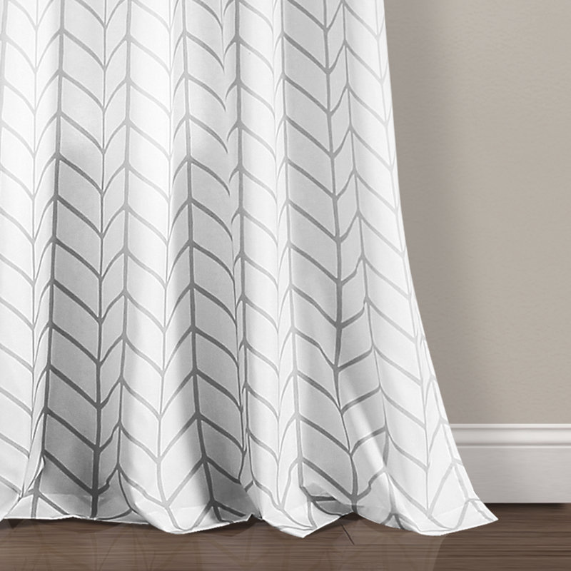Sheer Curtain Pair, Gray
