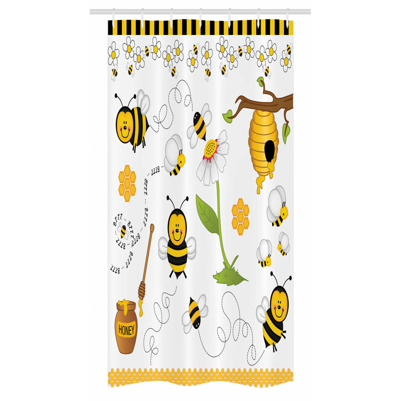 Shower Curtain with Hooks Included, 36" W x 72" L