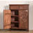 12 Pair Solid Wood Shoe Storage Cabinet