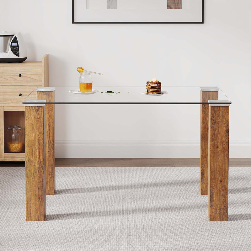 Francesc Rectangular Dining Table, Natural, 30" H x 51" L x 31.4" W